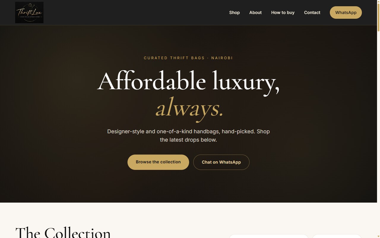 ThriftLux storefront