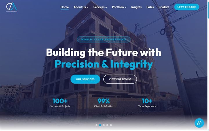 Oville Associates website built by Essence Automations