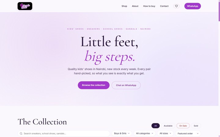 Purple Bear website