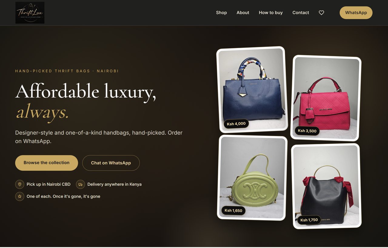 ThriftLux shopfront
